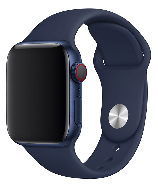 Tiera Apple Watch silikonarmband mörkblå