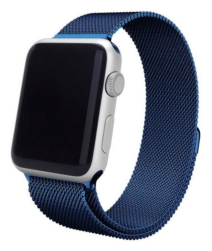 Tiera Apple Watch stålarmband loop blå