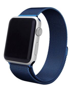 Tiera Apple Watch stålarmband loop blå
