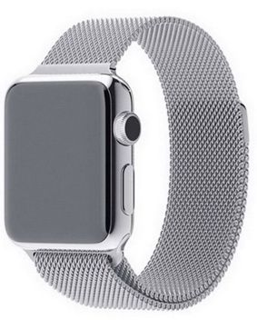 Tiera Apple Watch stålarmband loop silver