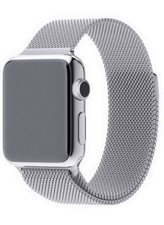 Tiera Apple Watch stålarmband loop silver