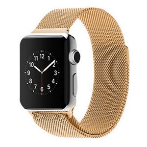 Tiera Apple Watch stålarmband loop gult guld main product photo