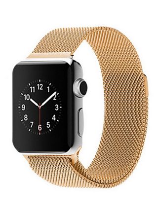 Tiera Apple Watch stålarmband loop gult guld