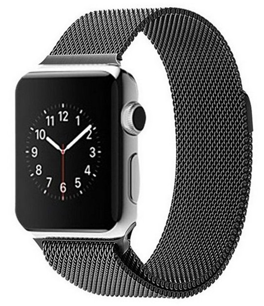Tiera Apple Watch stålarmband loop svart 38/40/41mm