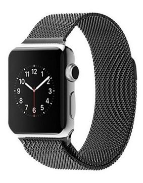 Tiera Apple Watch stålarmband loop svart