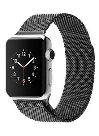 Tiera Apple Watch stålarmband loop svart