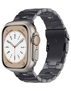 Tiera Apple Watch mörkt grått Titanarmband