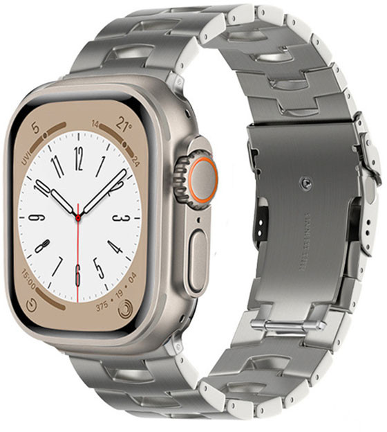 Tiera Apple Watch Silver Titanarmband