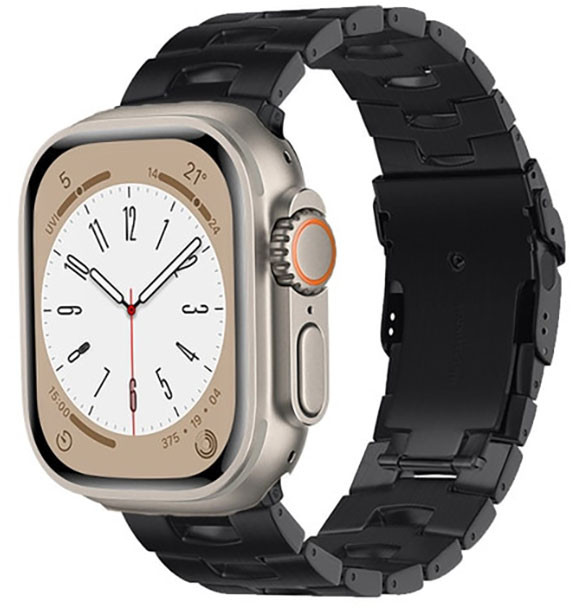 Tiera Apple Watch Svart Titanarmband 38/40/41mm