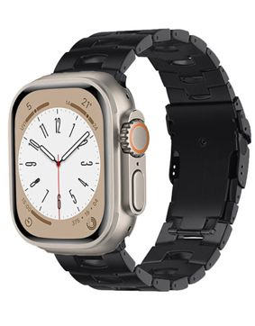 Tiera Apple Watch Svart Titanarmband