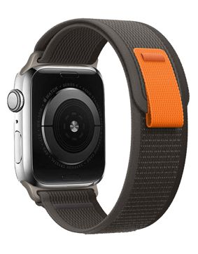 Tiera Apple Watch svart-grå Trail nylonarmband