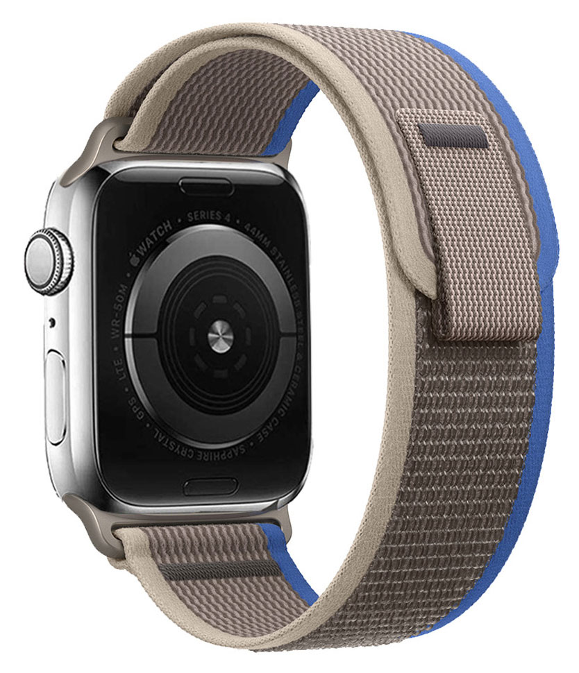 Tiera Apple Watch blå-grå Trail nylonarmband