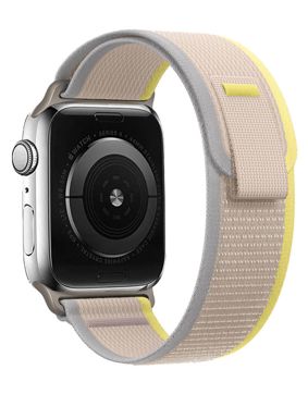 Tiera Apple Watch gul-beige Trail nylonarmband