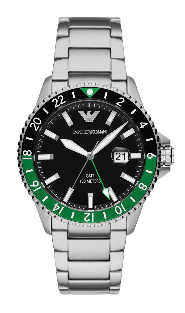 Emporio Armani GMT green-black "Sprite"AR11589