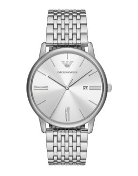 Emporio Armani Minimalist Silver 3-hands AR11599