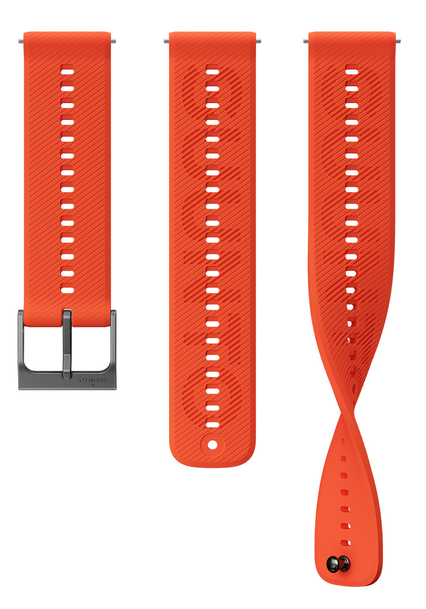 Suunto Athletic 6 silikonarmband 22 mm Coral Orange