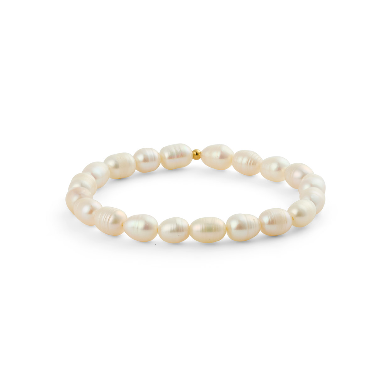 Mockberg Aura Pearl Small förgyllt armband MB2055