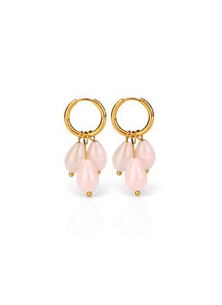 Madoww Aura Cascade Pink Blossom örhängen 16 mm