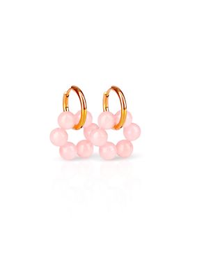 Madoww Aura Circle Pink Blossom örhängen 16 mm