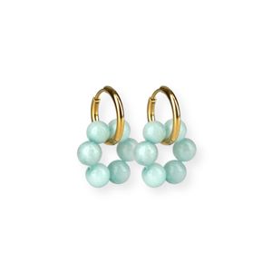 Madoww Aura Circle Blue Mist örhängen main product photo