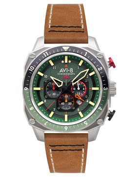 AVI-8 Hawker Hunter Atlas Dual Time Chronograph Forest AV-4100-01