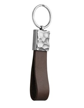 Lempikoru Carve silver-läder nyckelring 90 522 42 002