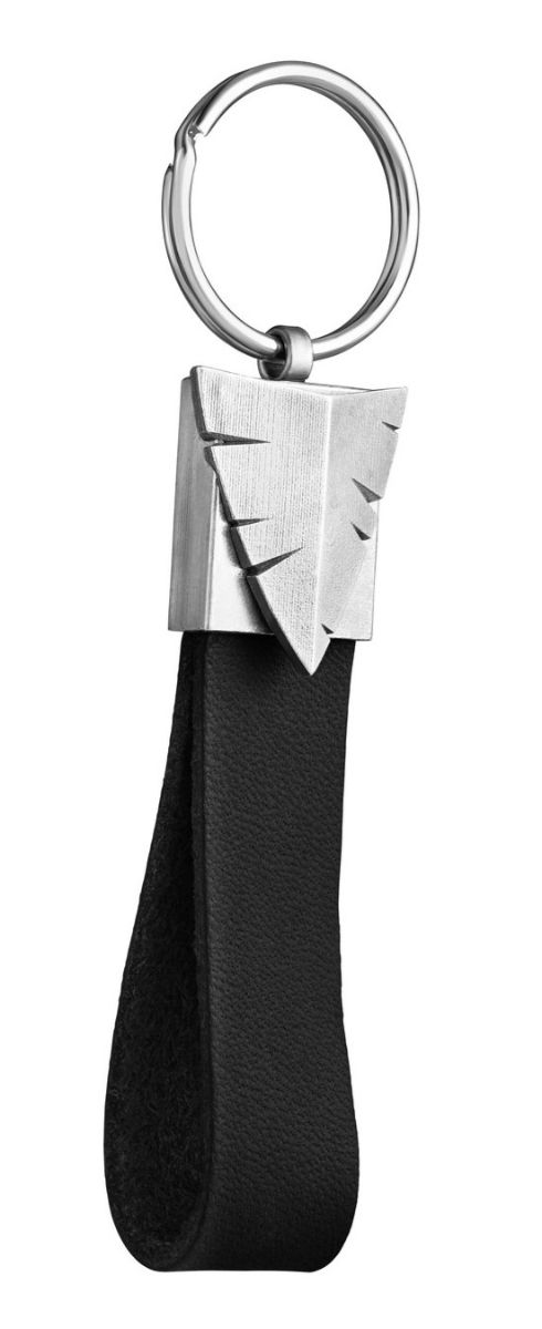 Lempikoru Hunter silver-läder nyckelring 90 509 42 001