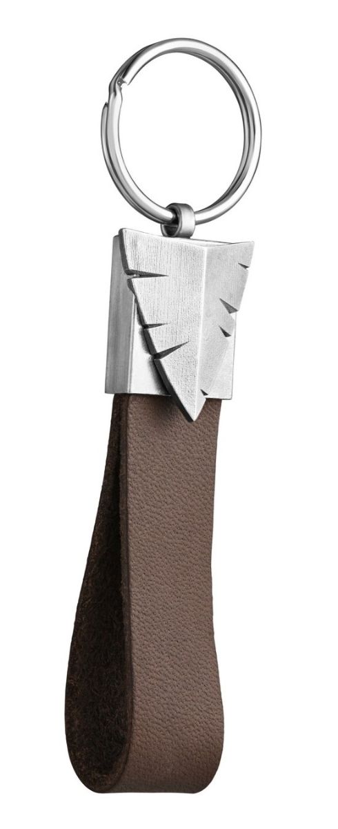 Lempikoru Hunter silver-läder nyckelring 90 509 42 002