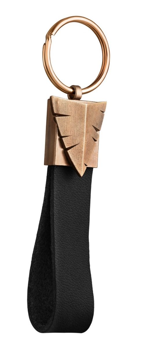Lempikoru Hunter brons-läder nyckelring 90 509 22 001