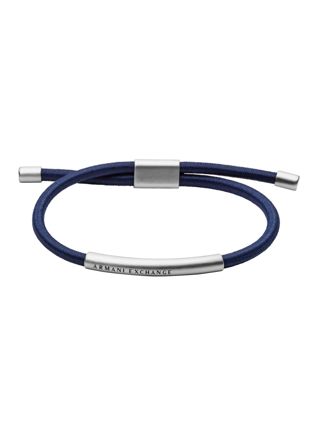 Armani Exchange blått nailonarmband AXG0064040