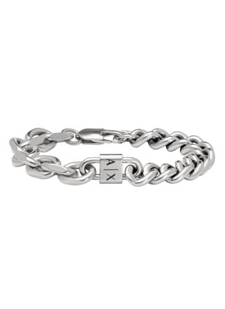Armani Exchange silverfärgat armband AXG0114040