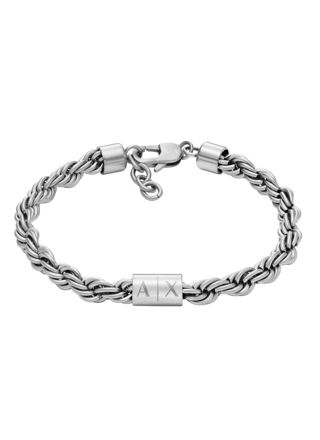 Armani Exchange Icon silverfärgat cordell-armband AXG0123040