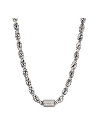 Armani Exchange Icon silverfärgat cordell-halsband AXG0125040