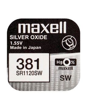 Maxell SR1120SW silveroxidbatteri 381
