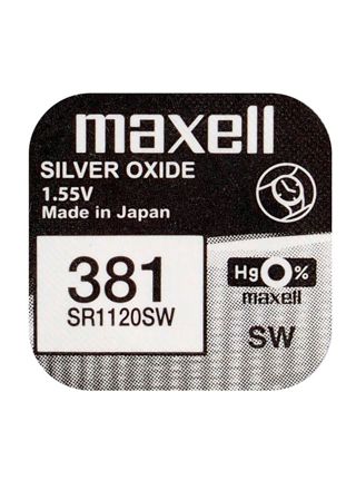 Maxell SR1120SW silveroxidbatteri 381