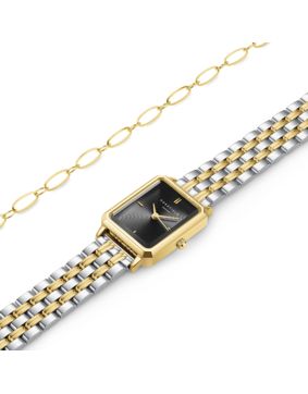 Rosefield Black Dial Duotone Octagon med armband BDOOG-X290