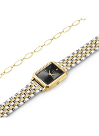 Rosefield Black Dial Duotone Octagon med armband BDOOG-X290