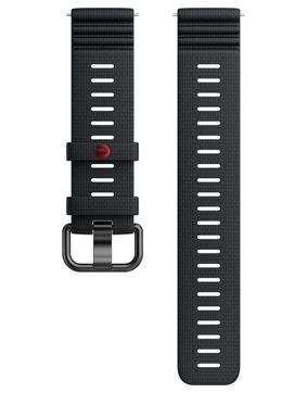Polar svart Premium silikon armband 22 mm S-L