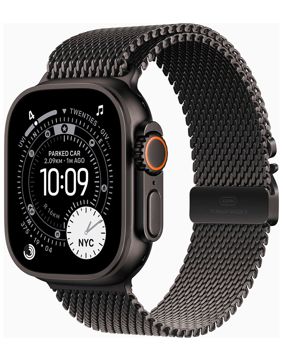 Apple Watch Ultra 3 GPS + Cellular 49mm Black Titanium Case with Black Titanium Milanese Loop MF1Q4KS/A