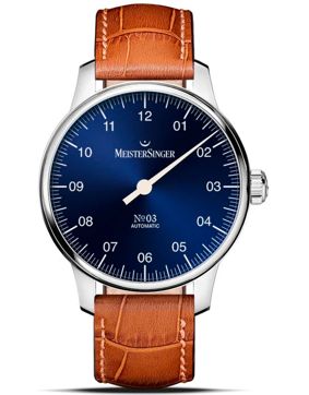 Meistersinger No03 38 mm Sunburst Blue BM9908