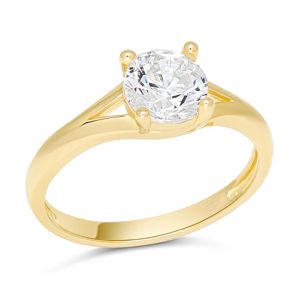 Dopring i 14K guld enstens BR-1813Z main product photo