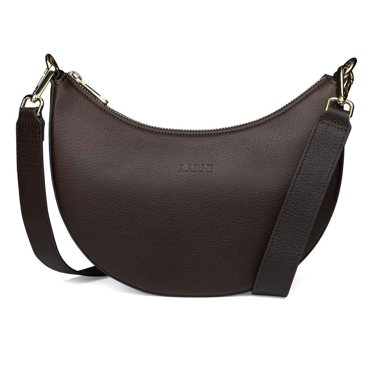 Aarni Luna underarm bag brown-gold