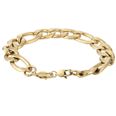 Lykka Strong Figaro guldfärgat stålarmband 21cm