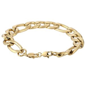 Lykka Strong Figaro guldfärgat stålarmband 21cm  main product photo