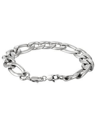 Lykka Strong Figaro silverfärgat stålarmband 21 cm