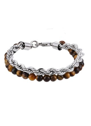 Lykka Strong armband 21cm tigeröga