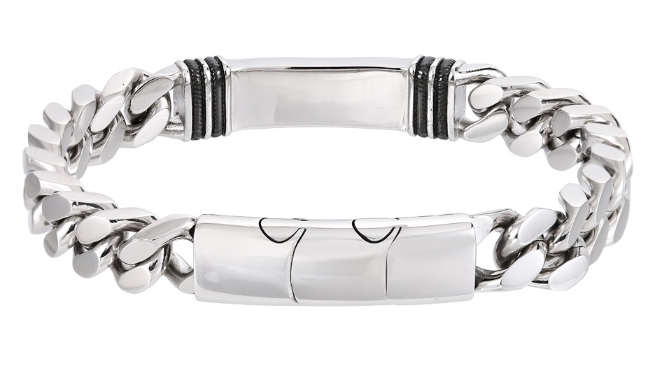 Lykka Strong tvåfärgat 12 mm stål pansararmband 22 cm 