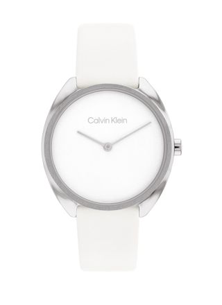 Calvin Klein Adorn silver white leather 25200274