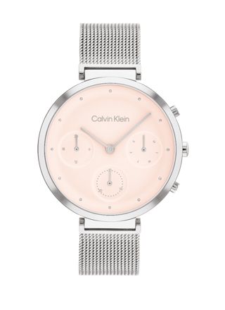 Calvin Klein Minimalistic T-Bar silver blush 25200286