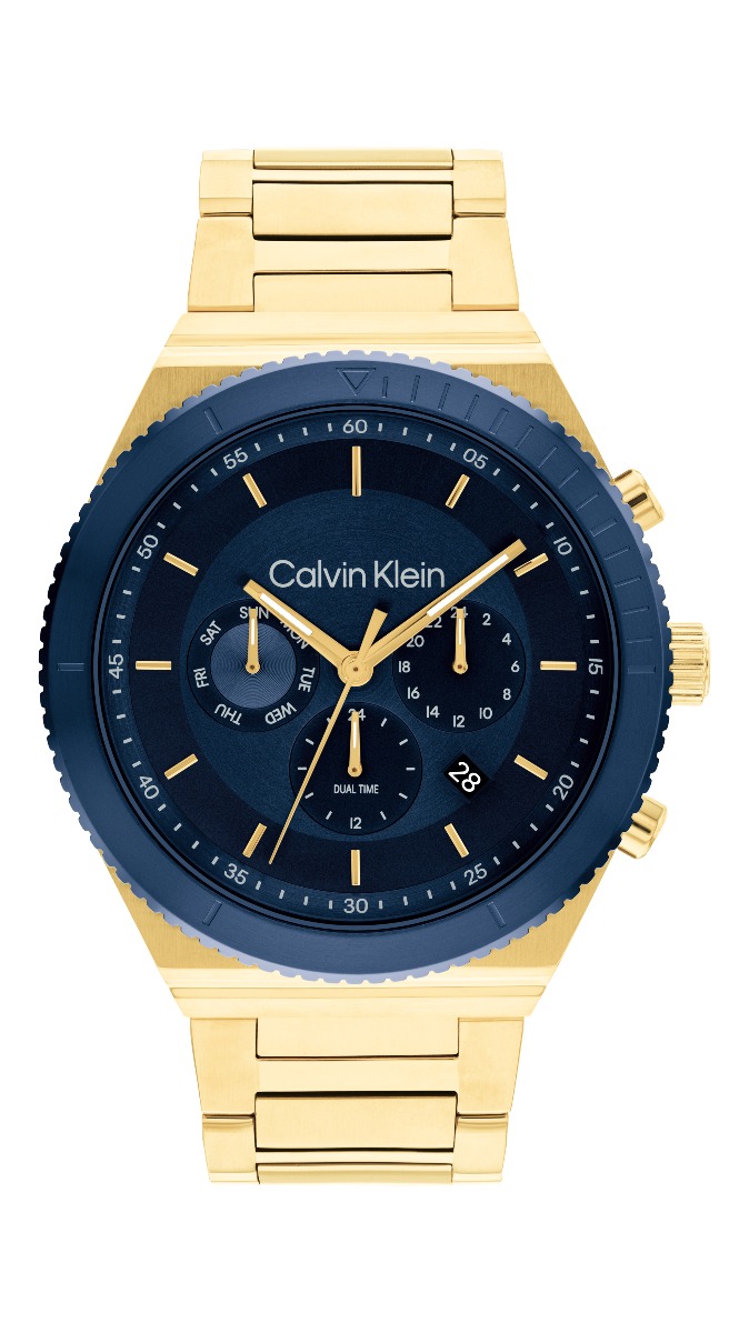 Calvin&#x20;Klein&#x20;Fearless&#x20;dual-time&#x20;blue&#x20;gold&#x20;25200302